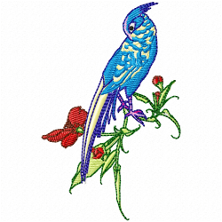 Flowers And Tree Embroidery Design 12